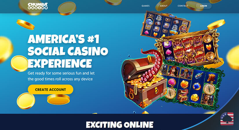 Image of Chumba Casino's Homepage